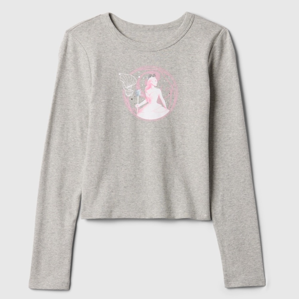 GAP Kids Wicked graphic Long Sleeves shirt. Gray, Ariana Grande XL 12. Girls.New